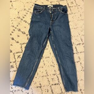 Abercrombie high rise mom jean curve love